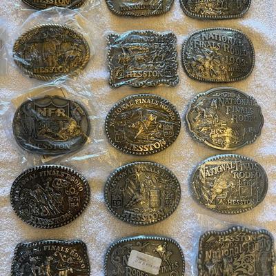 Collection of Hesston Buckles