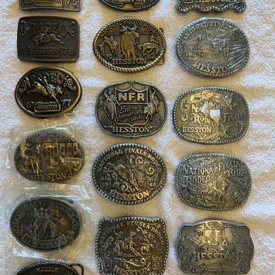 Collection of Hesston Buckles