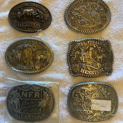 Collection of Hesston Buckles