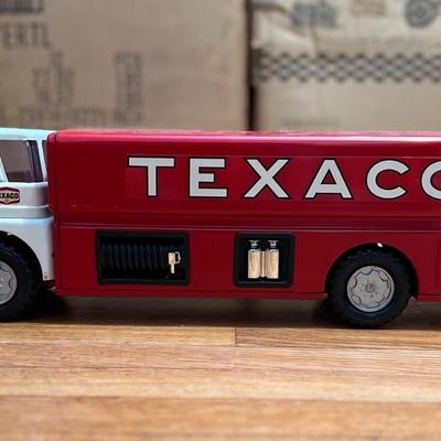 Vintage 1960â€™s Metal Texaco Jet Fuel Tanker Press Steel Truck