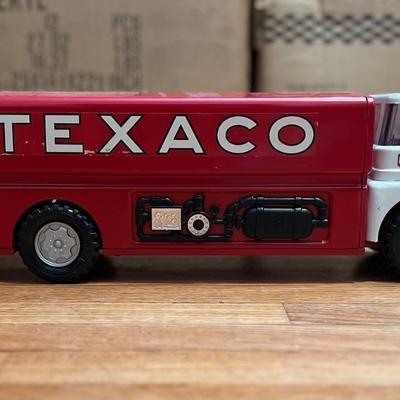 Vintage 1960â€™s Metal Texaco Jet Fuel Tanker Press Steel Truck