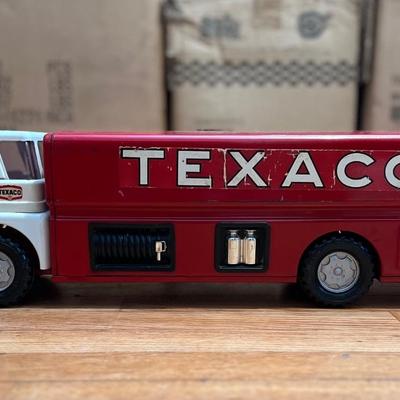 Vintage 1960â€™s Metal Texaco Jet Fuel Tanker Press Steel Truck