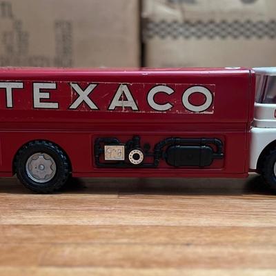 Vintage 1960â€™s Metal Texaco Jet Fuel Tanker Press Steel Truck