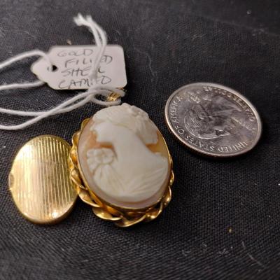 Cameo #1 Locket - 12K Gold-Filled Setting