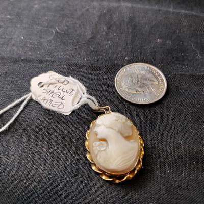 Cameo #1 Locket - 12K Gold-Filled Setting