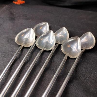 Web Sterling Silver Spoon Straws