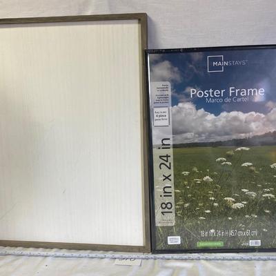 Woodpile White Washed w/Frame & Frame