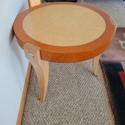 Round Contemporary Side Table (BR-DW)