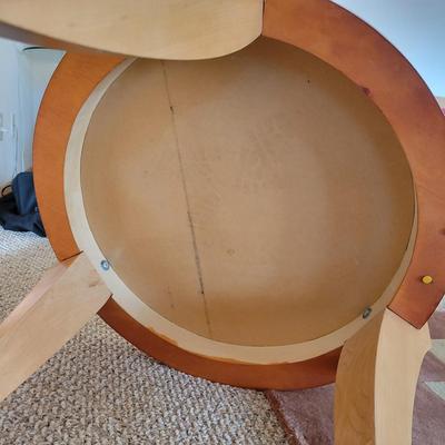 Round Contemporary Side Table (BR-DW)