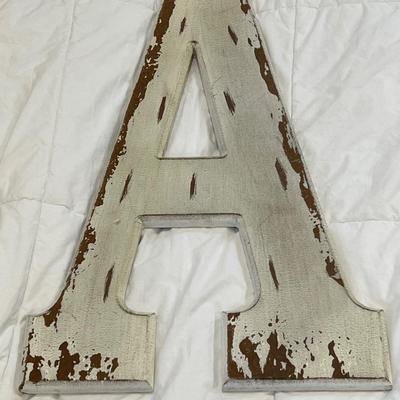 Wooden letter A