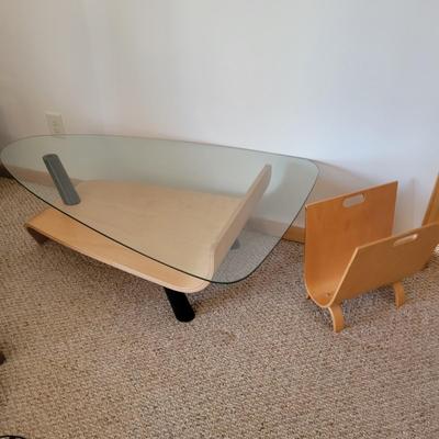 Modern Coffee Table and Magazine Rack (BR-DW)