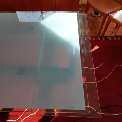 Danish Modern Style Glass Top Dining Table (DR-BBL)