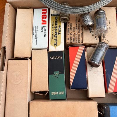 Box Lot of Vintage Radio Tubes