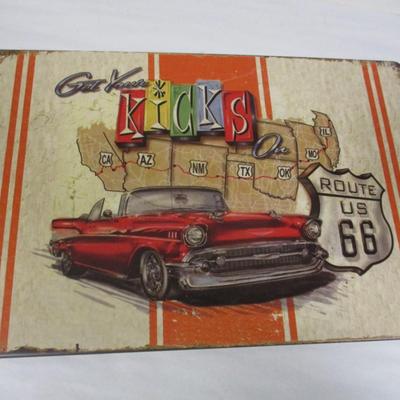 Get Your Kicks Route 66 Metal Sign