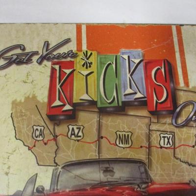 Get Your Kicks Route 66 Metal Sign