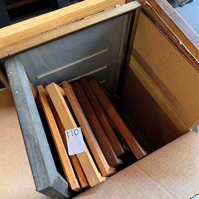 Box Lot Empty Wood Frames