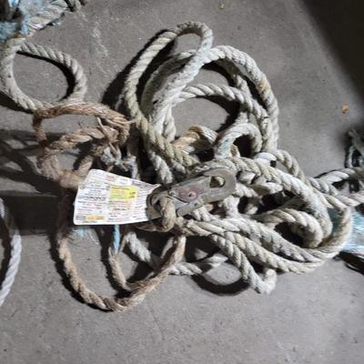 bucket of ropes