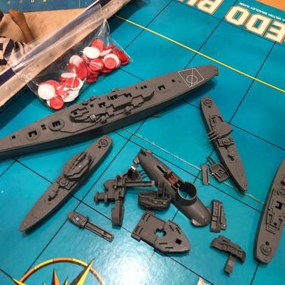 Vintage Torpedo Run Submarine Attack Floor Board Game