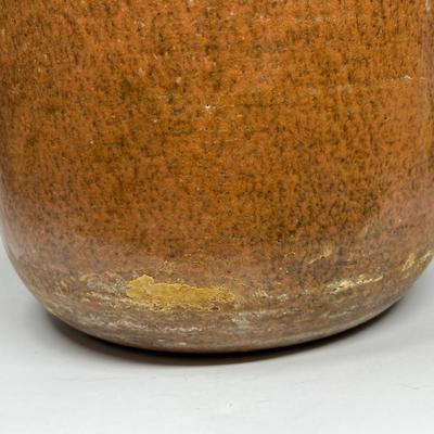 Vintage Retro Stoneware Pottery Planter Pot Signed