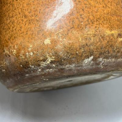 Vintage Retro Stoneware Pottery Planter Pot Signed