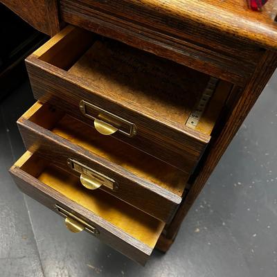 Antique OAK ROLL TOP Desk 