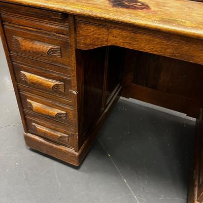 Antique OAK ROLL TOP Desk 