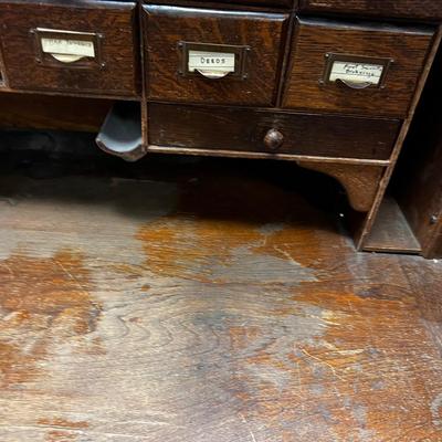 Antique OAK ROLL TOP Desk 