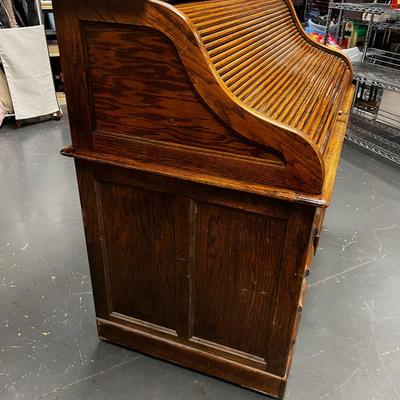 Antique OAK ROLL TOP Desk 