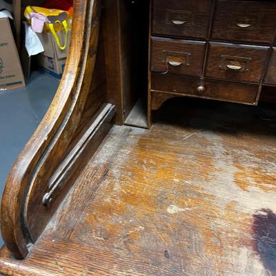 Antique OAK ROLL TOP Desk 