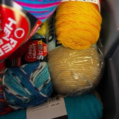 Tote full of Yarn - 22 Gallons of Yarn 