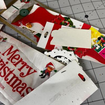 Vintage Gift Labels and Holiday Decoration Labels and Stickers etc. 