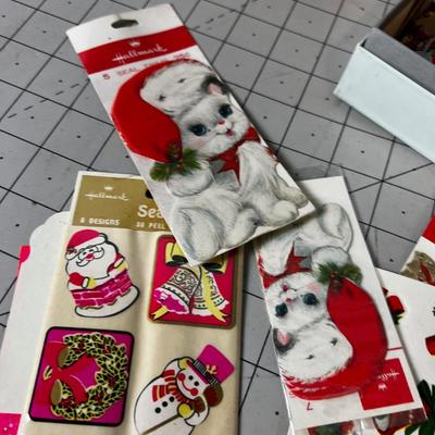 Vintage Gift Labels and Holiday Decoration Labels and Stickers etc. 