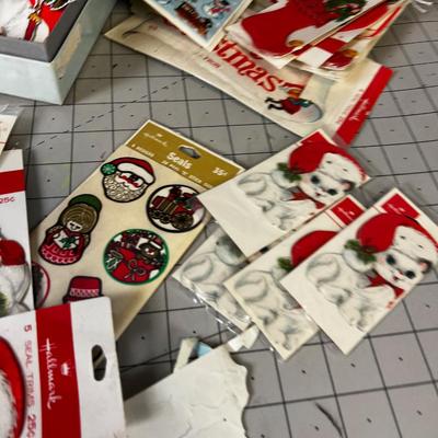 Vintage Gift Labels and Holiday Decoration Labels and Stickers etc. 