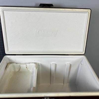 Vintage BROWN Coleman Cooler