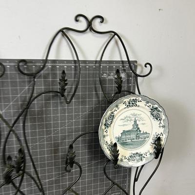 2 Wrought Iron Plate Holders or other things. 