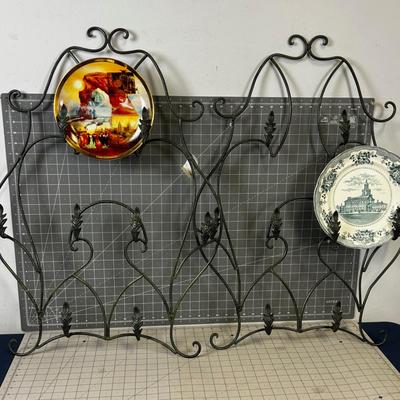 2 Wrought Iron Plate Holders or other things. 