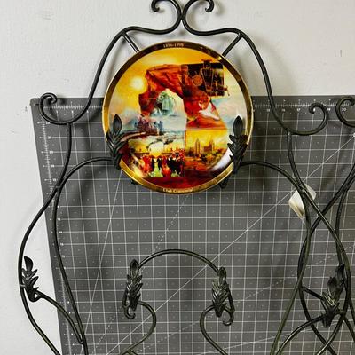 2 Wrought Iron Plate Holders or other things. 