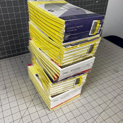 5 Dozen Junior Yellow Legal Pads