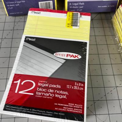 5 Dozen Junior Yellow Legal Pads