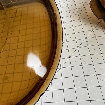 Fire King Amber Casserole Round with Lid