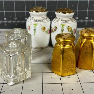 Salt & Pepper - 3 Vintage Sets