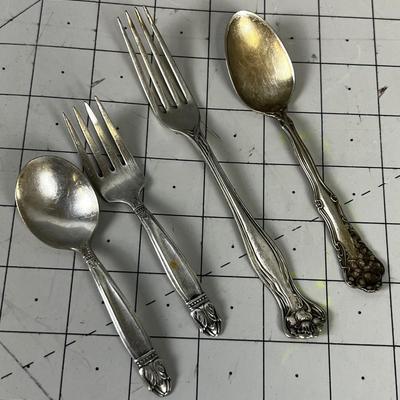 Children's Silver Plated Spoons and forks