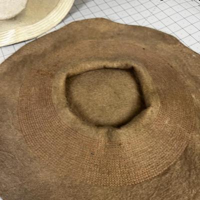 2 Vintage Ladies Belt Hats