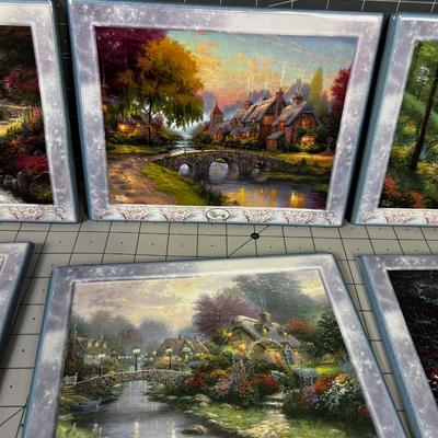 Thomas Kinkade Bridges of Life Plaques (6) 
