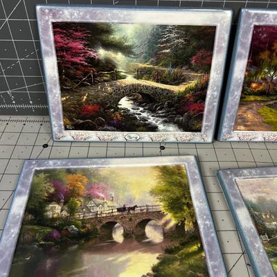 Thomas Kinkade Bridges of Life Plaques (6) 