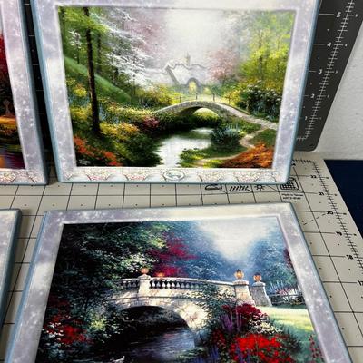 Thomas Kinkade Bridges of Life Plaques (6) 