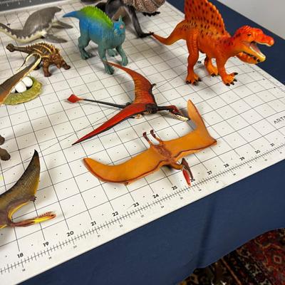 2nd lot of Dinosaur Toys: Green and Big T Rex 