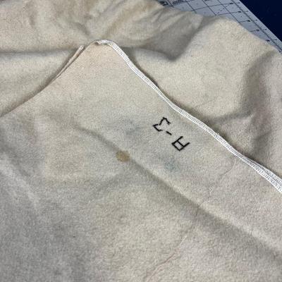 Vintage NATURAL Color  Wool Blanket 