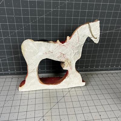 Chalkware Horse Circa 1940's 