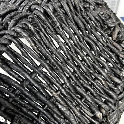 2 Black Basket Trays 